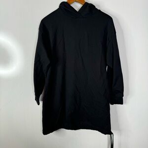 Asos Black Sweatshirt Tunic Dress Size 6